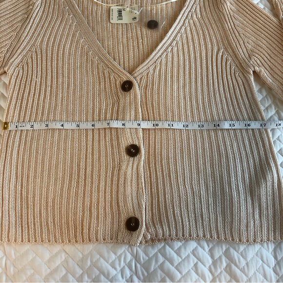 NWT Free People Game On Cardi - Size Medium In White Swan Color - Picture 11 of 15